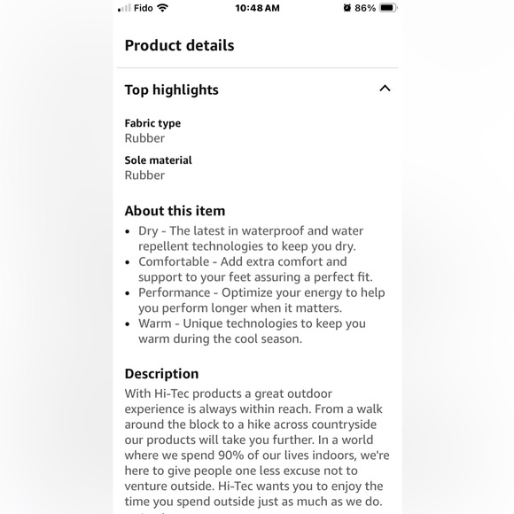 Hi-Tec Women's 7 1/2 hiking waterproof athletic walking Shoes - Picture 14 of 14